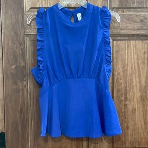 Boutique ruffle tank top